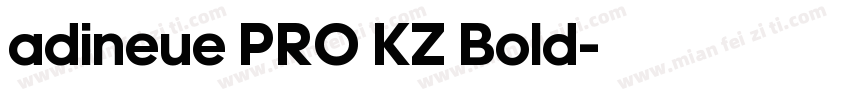adineue PRO KZ Bold字体转换